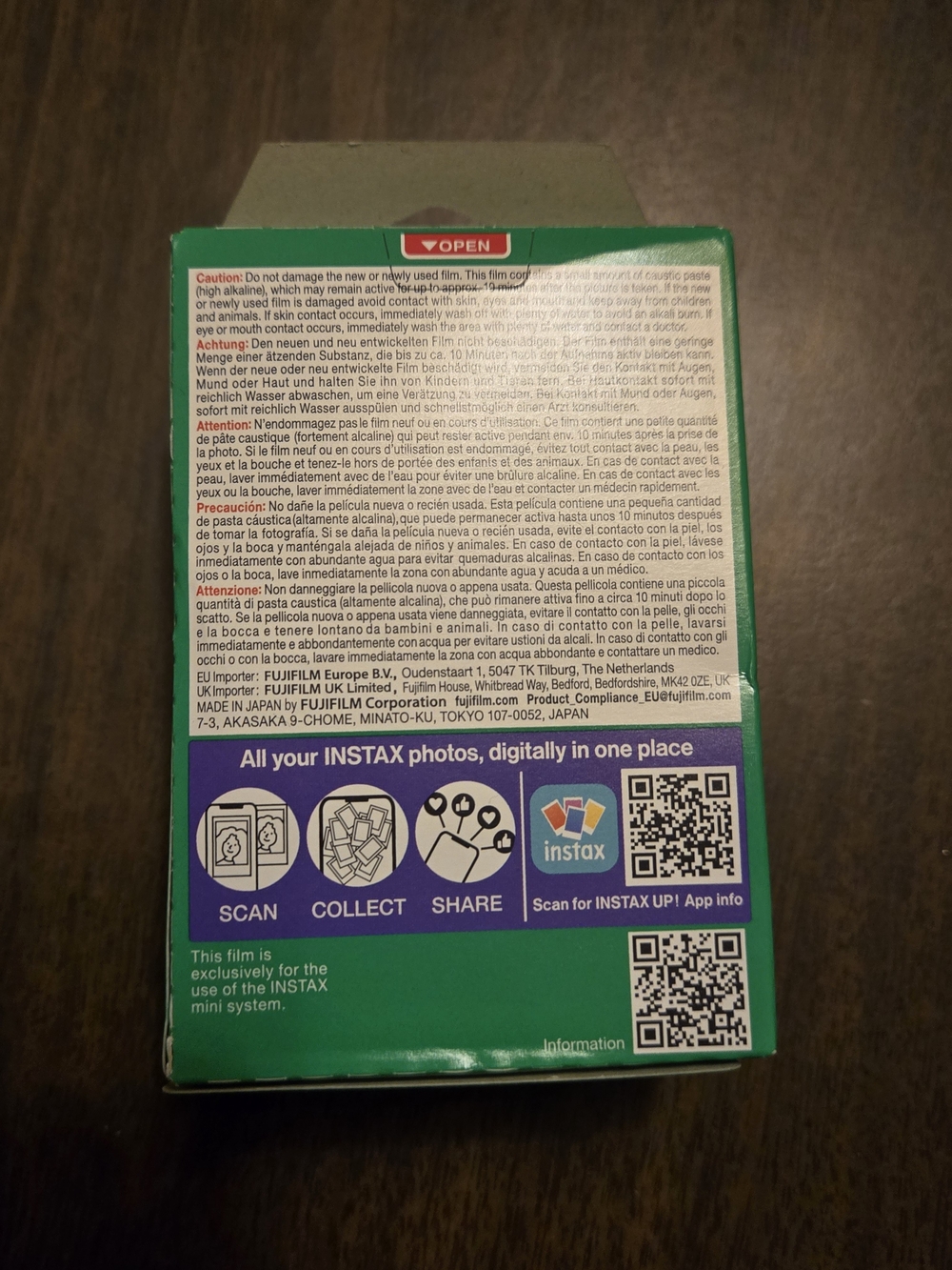 Fujifilm Instax Mini Film Pack 20 Sheets, Brand New - Picture 3 of 5